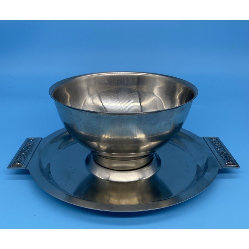 International Decorator Stainless Steel Shrimp Server And Sauce Bowl/Gravy Bowl